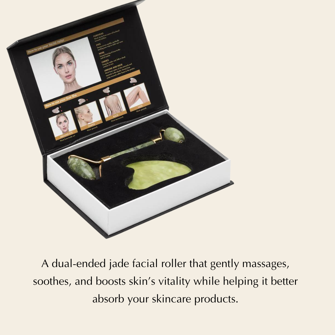 Natural Gua Sha Jade Roller