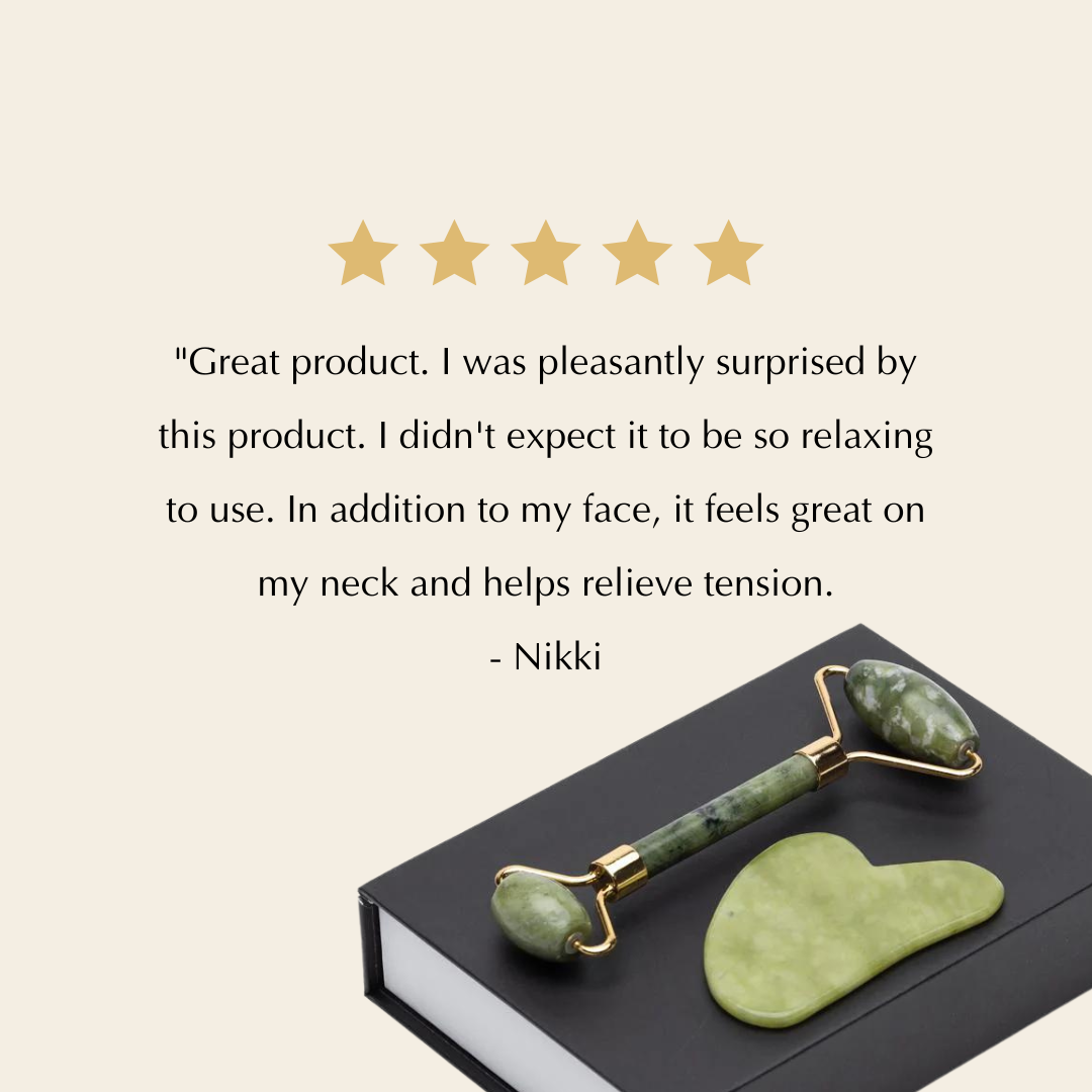 Natural Gua Sha Jade Roller