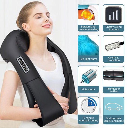 Neck Back Massager with Soothing Heat